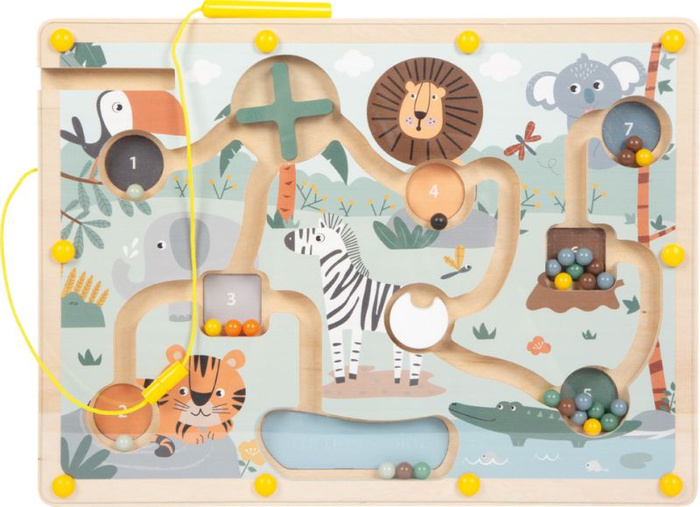 Labirynt magnetyczny dla dzieci Safari Small Foot 12732 drewniane zabawki