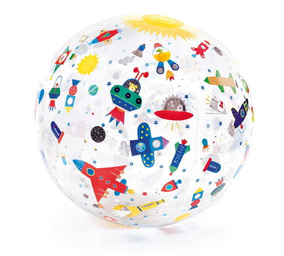 Barwna nadmuchiwana piłka plażowa Kosmos DJ00172-Djeco