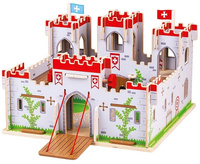 Składany zamek Król Grzegorz wspaniały JT154-Bigjigs-Toys, zabawki drewniane