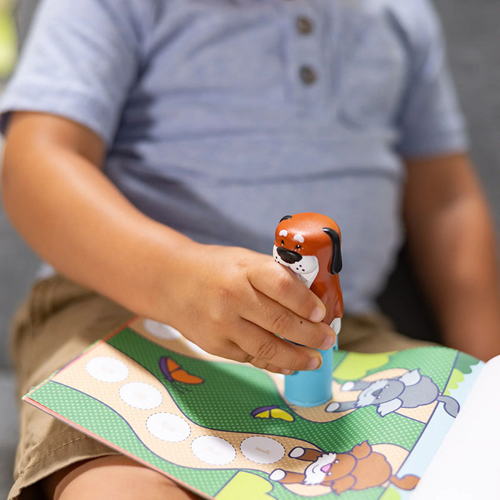 Sticker Wow stempel z naklejkami Pies 50324 Melissa & Doug książeczka z naklejkami