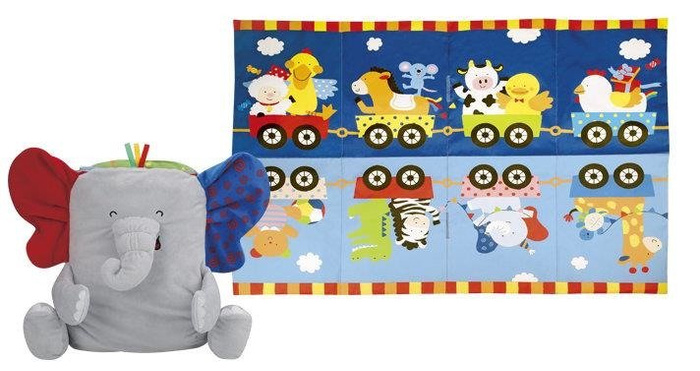 Mata dla dzieci Szary słonik 3w1 Ka10754-K's Kids, zabawki edukacyjne