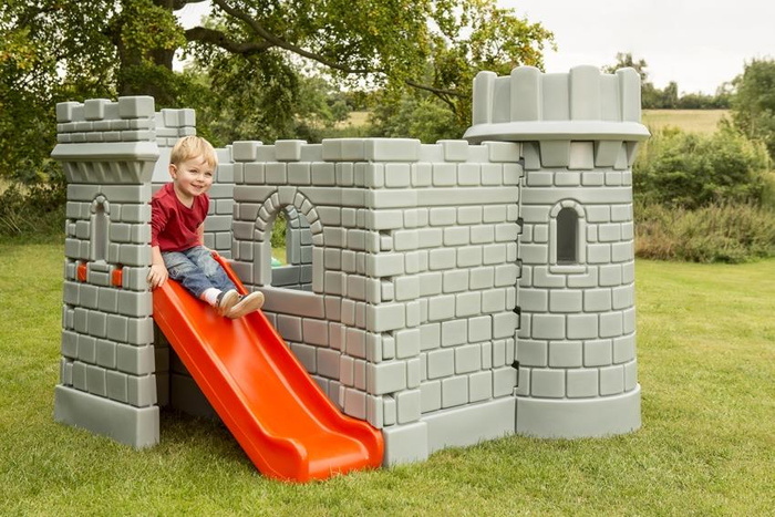 Klasyczny Zamek ze zjeżdżalnią Little Tikes 172083E13 dla dzieci do aktywnej zabawy w ogrodzie