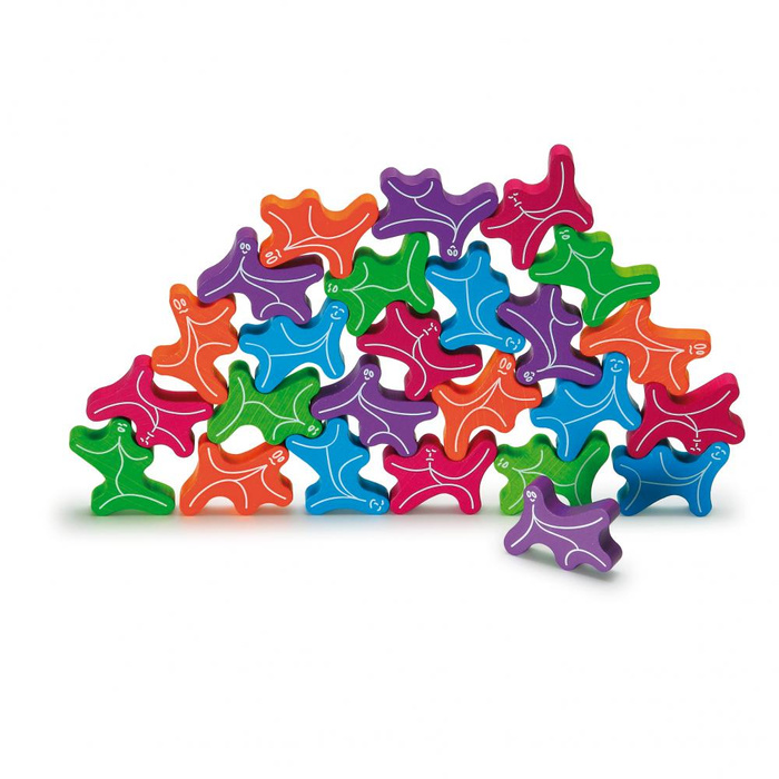 Gra zręcznościowa drewniane Duszki XXL 80 elementów Erzi 42266