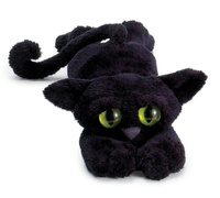 Pluszowy, smukły kotek Black, 104140-Manhattan Toy Lanky Cats