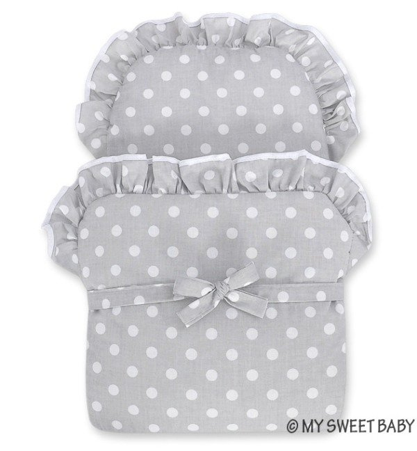 Wiklinowy wózek Podwójna szarość 61699583-My Sweet Baby, zabawki dla dziewczynek