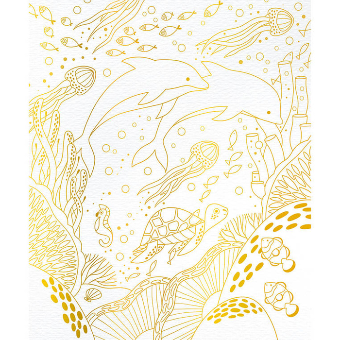 Zestaw kreatywny Złote kontury Zwierzęta Janod J07959