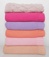 Bambusowy koc Living coral LL5817-Lullalove, kocyki dla dzieci