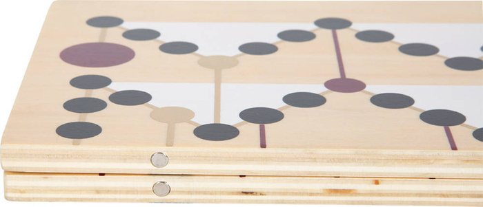 Drewniane gry planszowe Węże i drabiny Ludo Gold Edition 12218-Small Foot