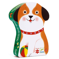 Szczeniaczek - tekturowe puzzle 24 el DJ07280-Djeco, puzzle i układanki dla dzieci 