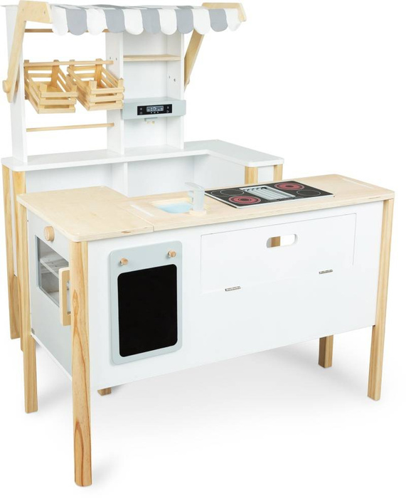 Drewniany sklep dla dzieci i kuchnia 2w1 Świeżość 11436-Small Foot, odgrywanie ról