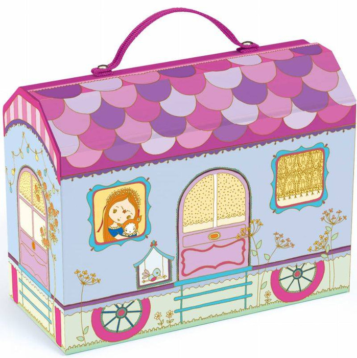 Domek walizka Bluchka & Indie DJ06952-Djeco, torebki dla dziewczynek