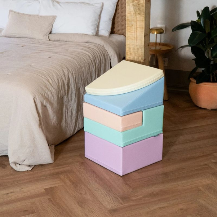 Klocki piankowe IGLU Soft Play Corner Climber pastelowy SET_06_02 domowy plac zabaw