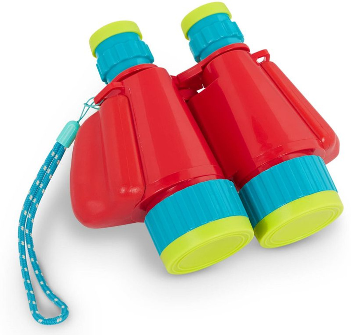 Regulowana dziecięca lornetka z osłonkami i paskiem na rękę Mały odkrywca B.Toys BX2197Z