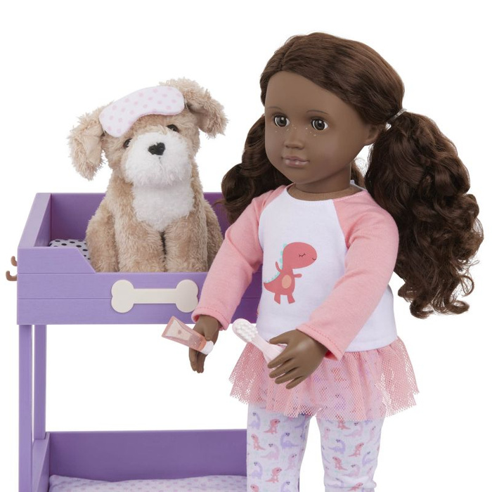 Łóżko piętrowe z pieskiem i akcesoriami Pup Bunks Our Generation BD35350Z