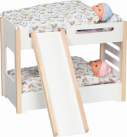 Łóżko piętrowe ze zjeżdżalnią dla lalek Goki 51451