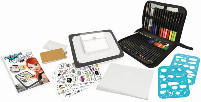 Tablet dla dzieci 3w1 z podświetleniem Buki 5432 odrysowywanie komiks flipbook