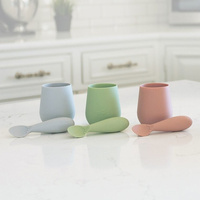 Silikonowy kubeczek Tiny Cup pastelowa szarość EUTSP003-EZPZ