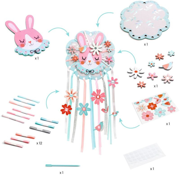 Łapacz snów zrób to sam Królik Djeco DJ07966