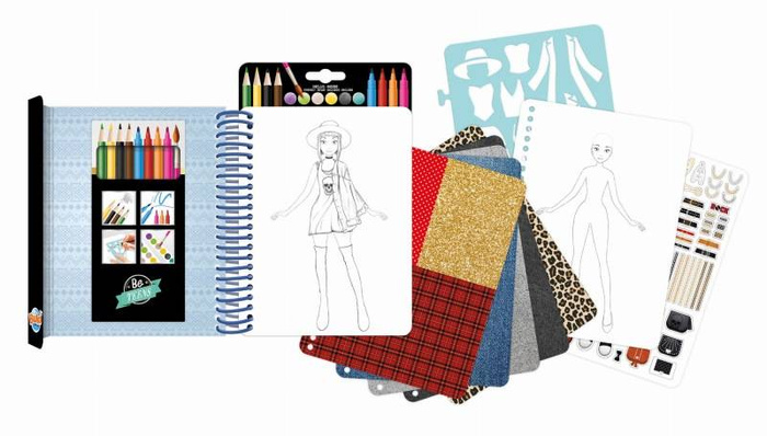 Szkicownik projektowania STROJE ROCKOWE CM103-Buki, zestaw artystyczny dla dzieci