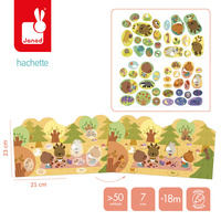 Książeczka z naklejkami Las Janod J09200 Książeczki do wyklejania