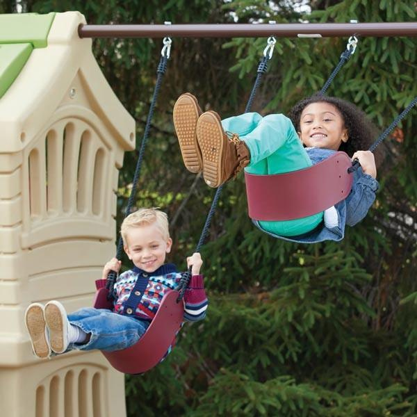 Wieża z huśtawkami Plac Zabaw ze zjeżdżalnią Step2 8500 do aktywności na świeżym powietrzu