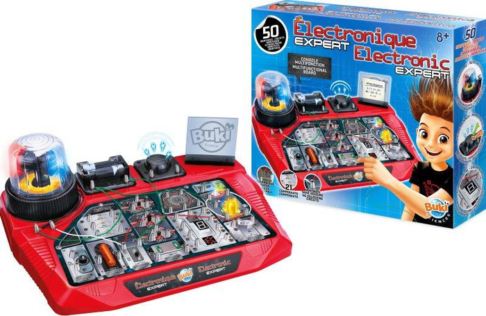 Nauka i zabawa dla dzieci Ekspert elektroniki - 50 obwodów elektrycznych 7160 Buki