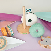 Drewniana układanka piramida z miękkimi elementami Smok Joe 83472 LILLIPUTIENS 