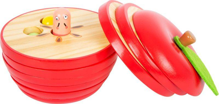 Układanka drewniana Jabłuszko 11915-Small Foot, układanki logiczne