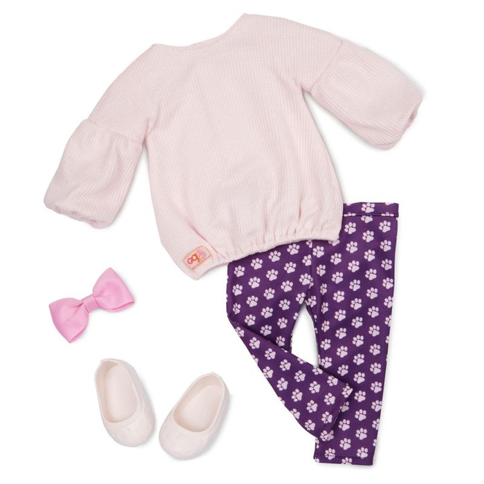 Lalka Jin 46cm i maskotka piesek na smyczy z akcesoriami Our Generation BD31442