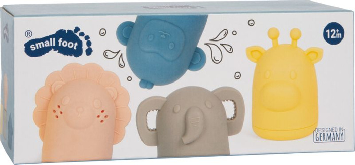 Zabawki do kąpieli 4 silikonowe zwierzątka Small Foot 12753
