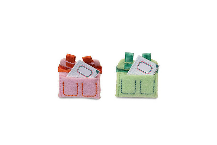 Drewniana wielofunkcyjna rozkładana Szkoła z 3 figurkami i akcesoriami 83422 Lilliputiens