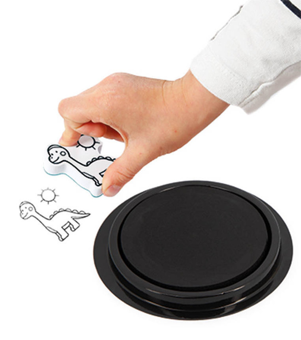 Zestaw kreatywny Stempelki Dinozaury 15 szt. Janod J07721