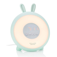 Lampka budząca światłem 3w1 zielony Królik Rabbit & Friends AC-W Lampki nocne dla dzieci