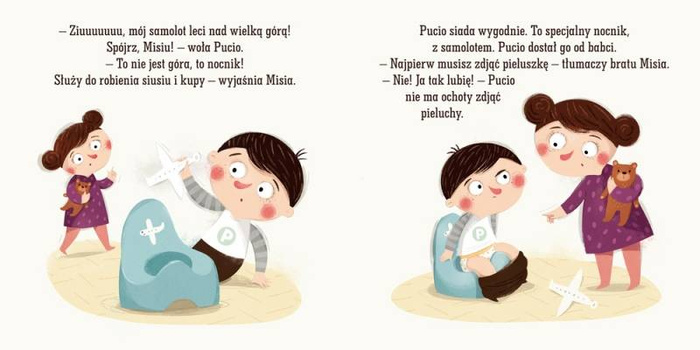 Pucio chce siusiu, czyli pożegnanie pieluszki Nasza Księgarnia, książki dla dzieci