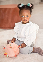 Piłka sensoryczna z pozytywką wielofunkcyjna miękka pluszowa Sarenka Stella 83396 Lilliputiens