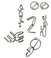 Zestaw Djeco z 6 metalowymi zabawkami logiczno-zręcznościowymi, Crazix, DJ08463-Djeco