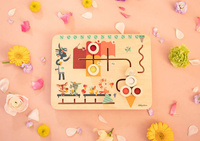 Drewniana tablica labirynt sensoryczny Lodziarnia 83378 Lilliputiens