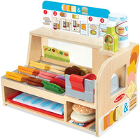 Bar kanapkowy drewniany zestaw do robienia kanapek restauracja 41650 Melissa & Doug