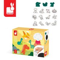 Zestaw kreatywny Stempelki Dinozaury 15 szt. Janod J07721