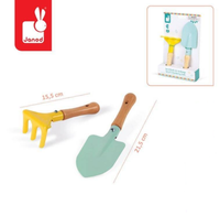 Mały ogrodnik Zestaw narzędzi ogrodowych łopatka i grabki J03182-Janod, zabawy w ogrodzie