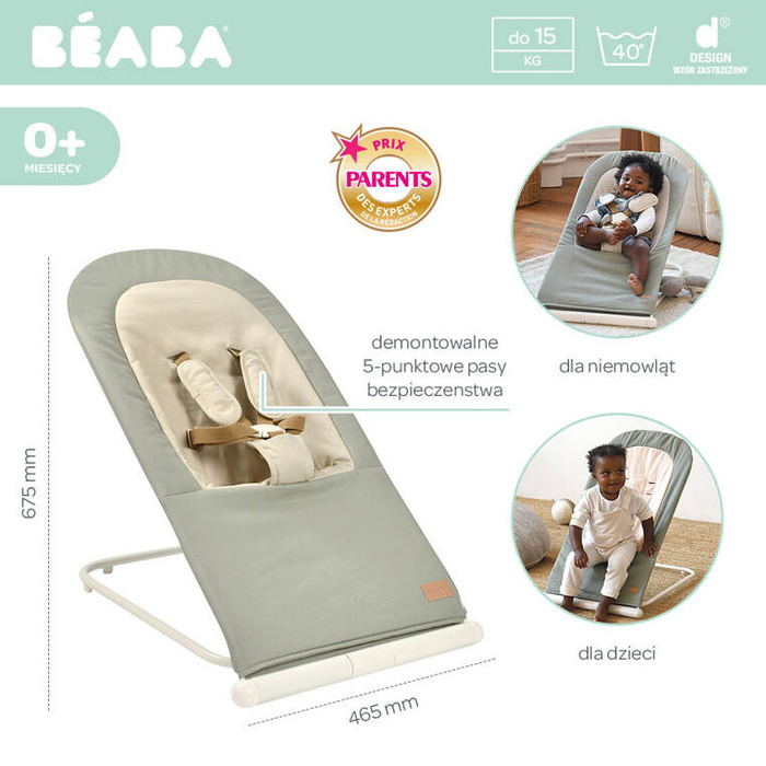 Leżaczek składany Eazy Relax Lichen Beaba 915055