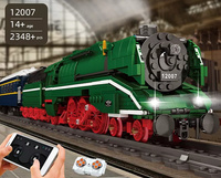 Klocki konstrukcyjne Mould King 12007 Pociąg ekspresowy BR18 201 zdalnie sterowany Model 2348 elementów