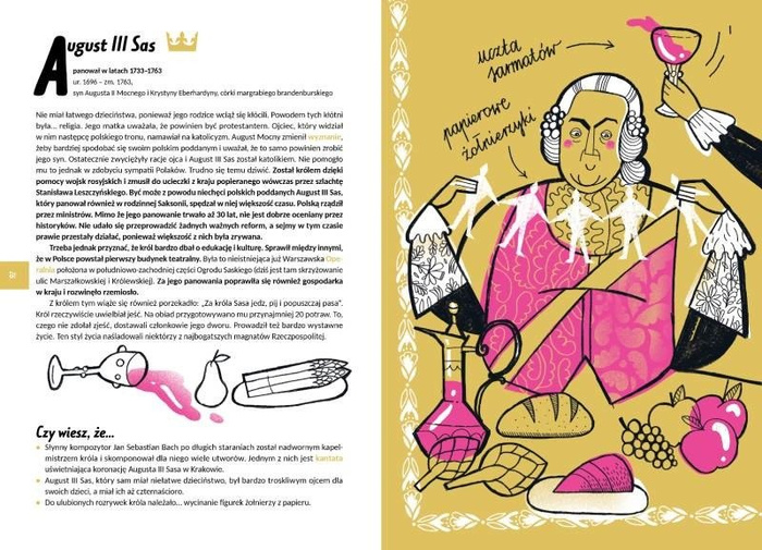 Poczet Królów i Książąt Polskich - książka w sztywnej oprawie, ZT1605-Zuzu Toys, edukacja i historia