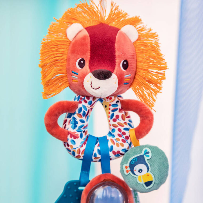 Grzechotka dla dziecka Lew Jack Lilliputiens 83506 zabawki rozwojowe