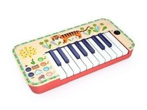 Pianinko dla dzieci tygrysek DJ06023-Djeco, instrumenty dla dzieci