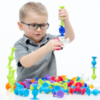 Mini Klocki Squigz Przyssawki FA107-1 Fat Brain Toys, klocki dla dzieci