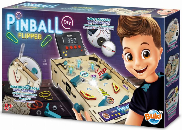Automat do gry w pinball zrób to sam Buki 2168 światło dźwięk