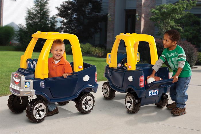 Jeździk Cozy Truck Little Tikes 620744 czarno-żółty Samochód Pick up z kierownicą i klaksonem