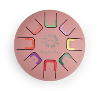 Bębenek językowy różowy Apres La Pluie Moulin Roty 715235 instrumenty dla dzieci