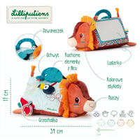 Wielofunkcyjny trójkąt z lusterkiem Lew Jack Lilliputiens 83562